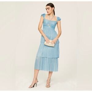 Sabina Musayev Amadea Blue Dress Women Size Medium